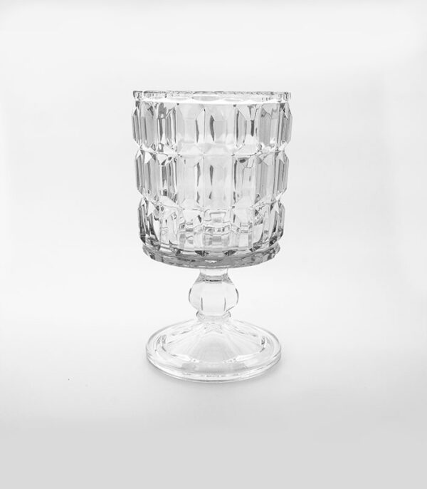 Goblet Cut Candle Holder KİRALIK CAM MUMLUK ŞAMDAN ANTLYA ORGANİZASYON