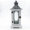 Lantern Candle Holder Rustic - wooden - square