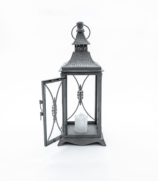 Lantern Candle Holder Rustic - Square