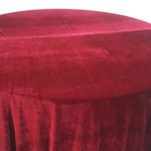 Koyu Kırmızı Kadife Masa Örtüsü