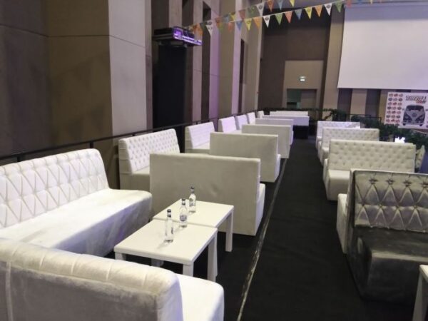 Kapitone Beyaz Koltuk - Kt003