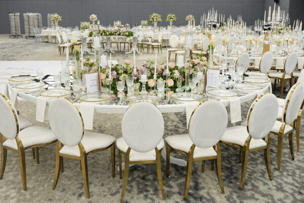 Gold Dior Beyaz Sandalye