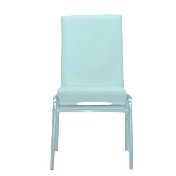 Beyaz Deri Metal Toplantı ve Fuar Sandalyesi