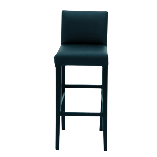 Siyah Deri Bar Sandalyesi