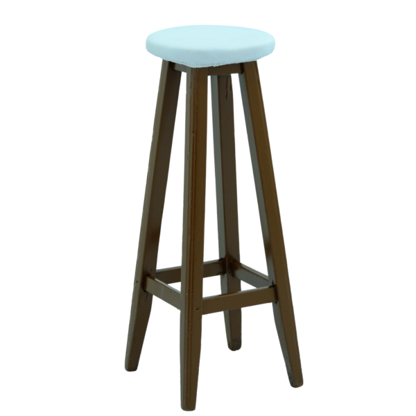 Kahverengi Ahşap Tabure