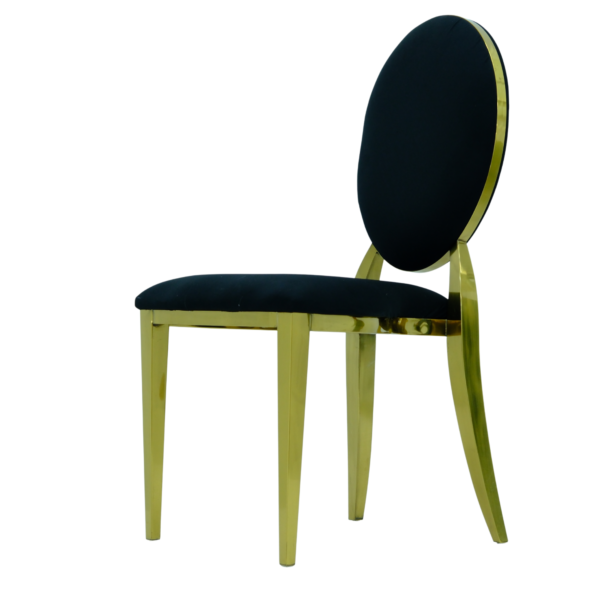 Gold Dior Siyah Sandalye